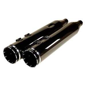 Khrome Werks HP-Plus 4.5" Tracer Tip Slip-On Mufflers For Harley Touring 2017-2026