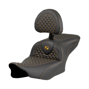 Saddlemen Roadsofa DS Dragon Scale 2-Up Seat For Harley Touring