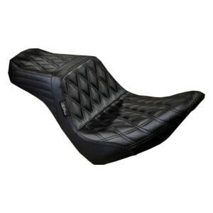 Le Pera TailWhip Double Diamond Stitch 2-Up Seat For Harley